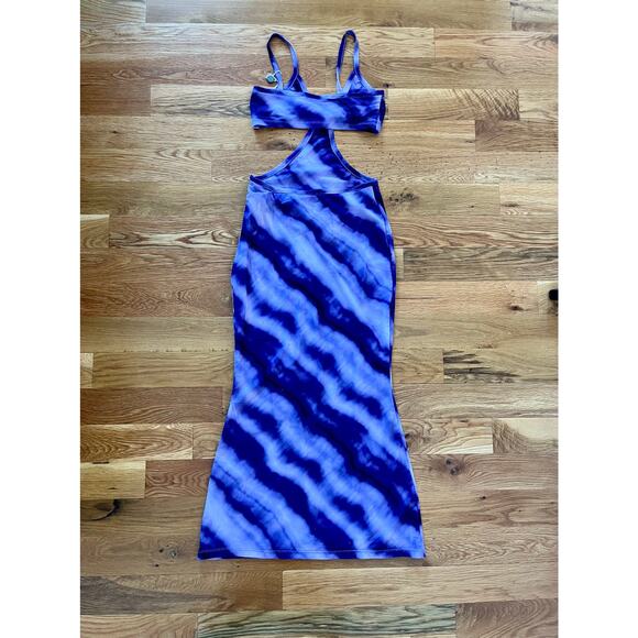 Cult Gaia Bratz Maxi Dress Kumi Grape Dusty Dye Size Medium - Picture 3 of 4